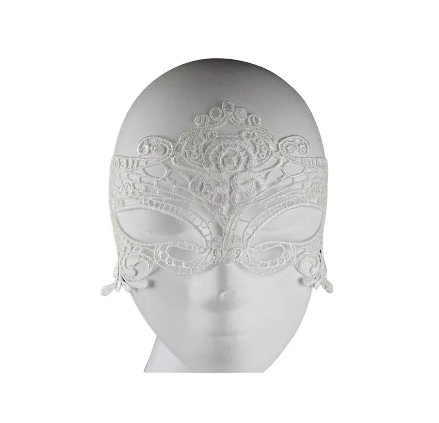 3 x Sexy White Lace Masquerade Eye Mask Fancy Dress Costume Ball Party