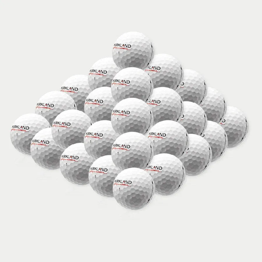 36 Kirkland 3 Piece White Golf Balls - Recycled 5A/4A