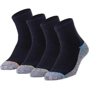 4-Pack Copper Infused Quarter Socks - Antimicrobial and Comfortable