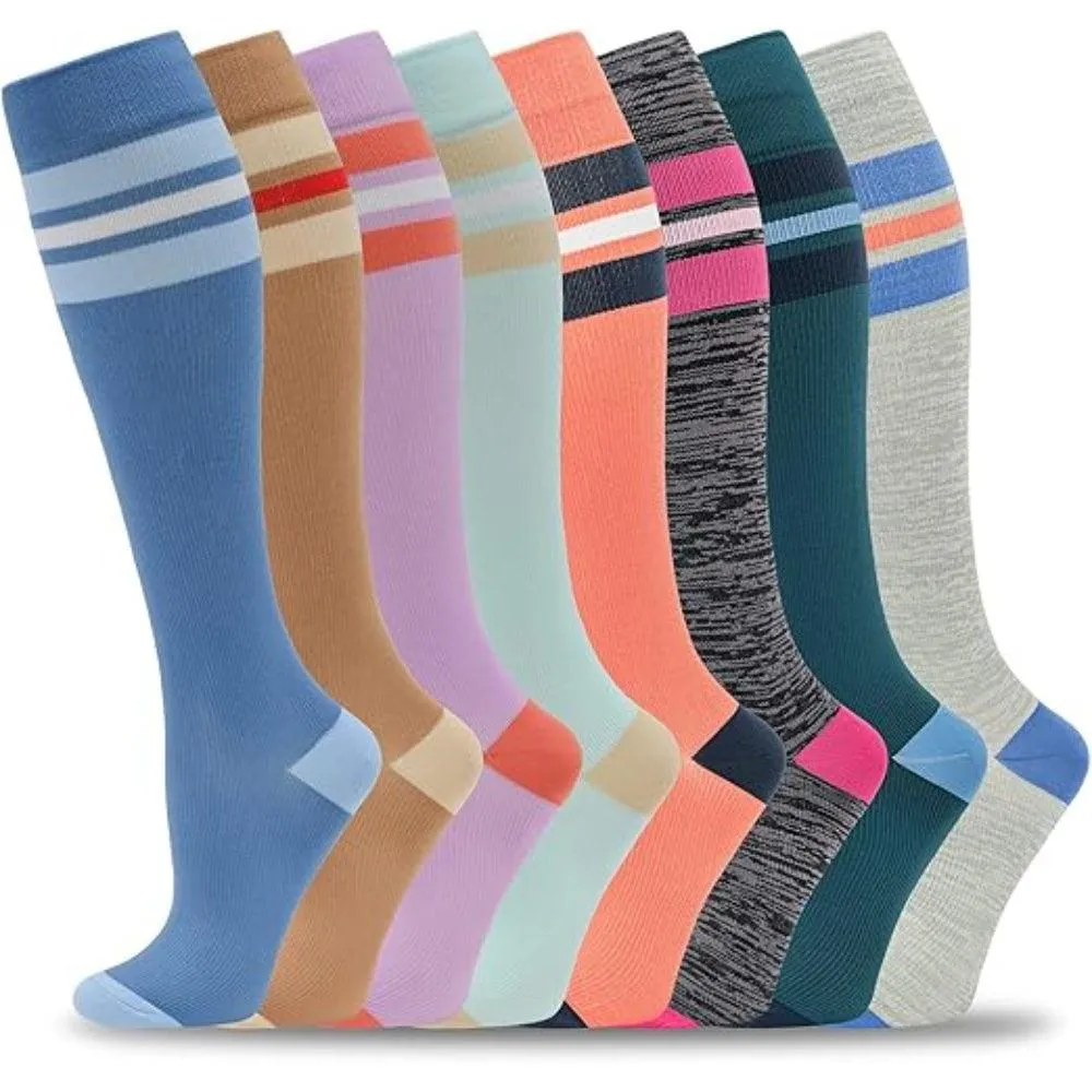 8 Pair Supportive Orthopedic Socks – Stability and Performance