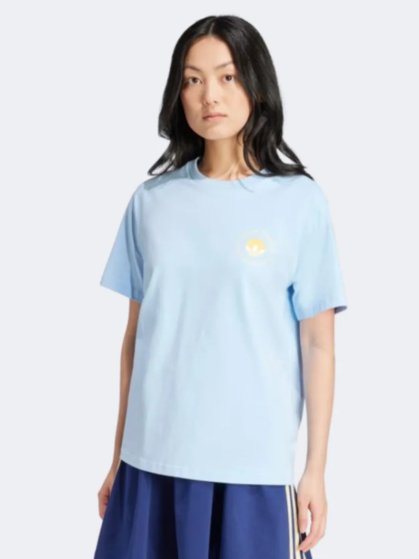 Adidas Graphic Women Original T-Shirt Clear Sky