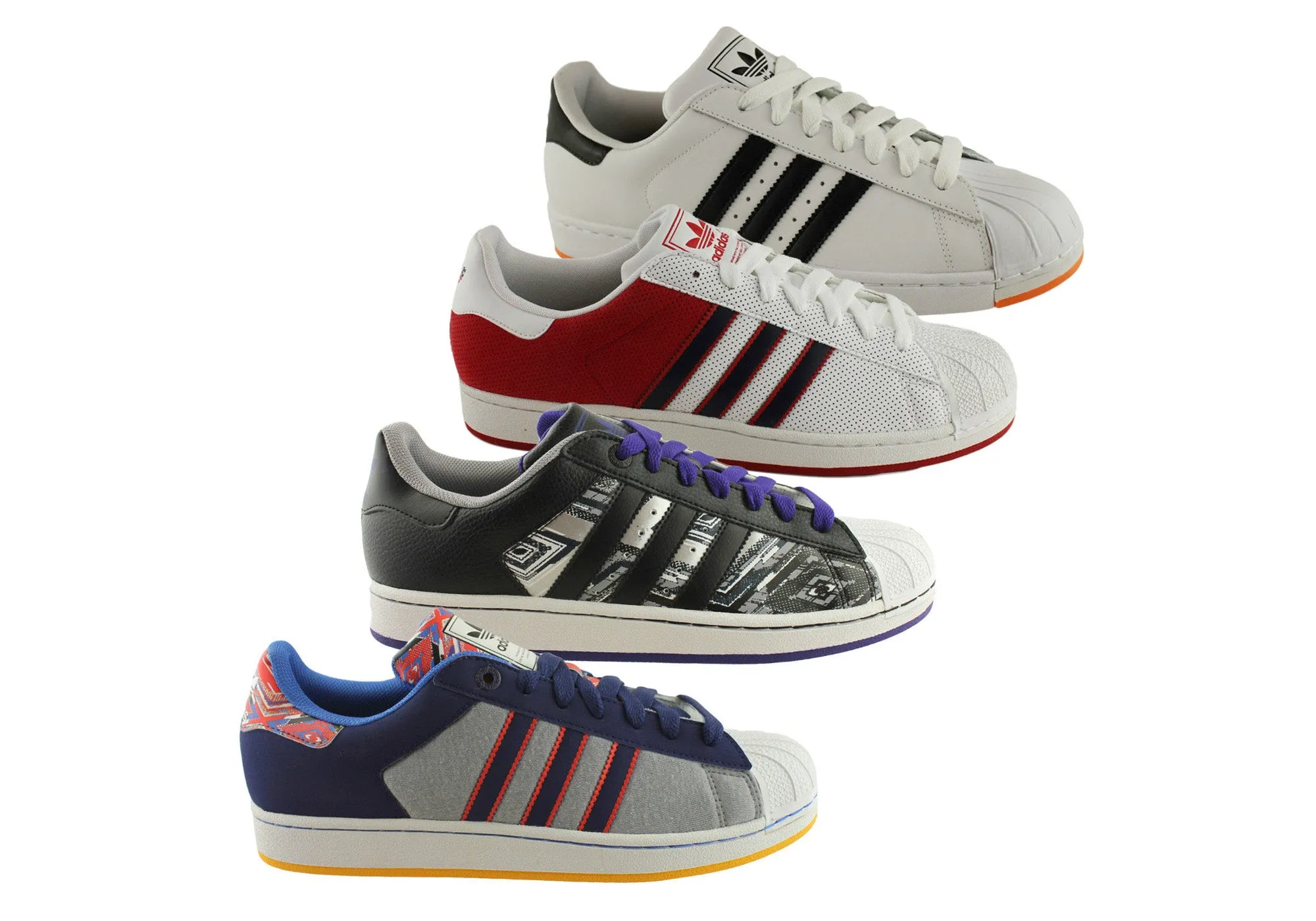 Adidas Originals Superstar 2 Mens Comfortable Lace Up Shoes Sneakers