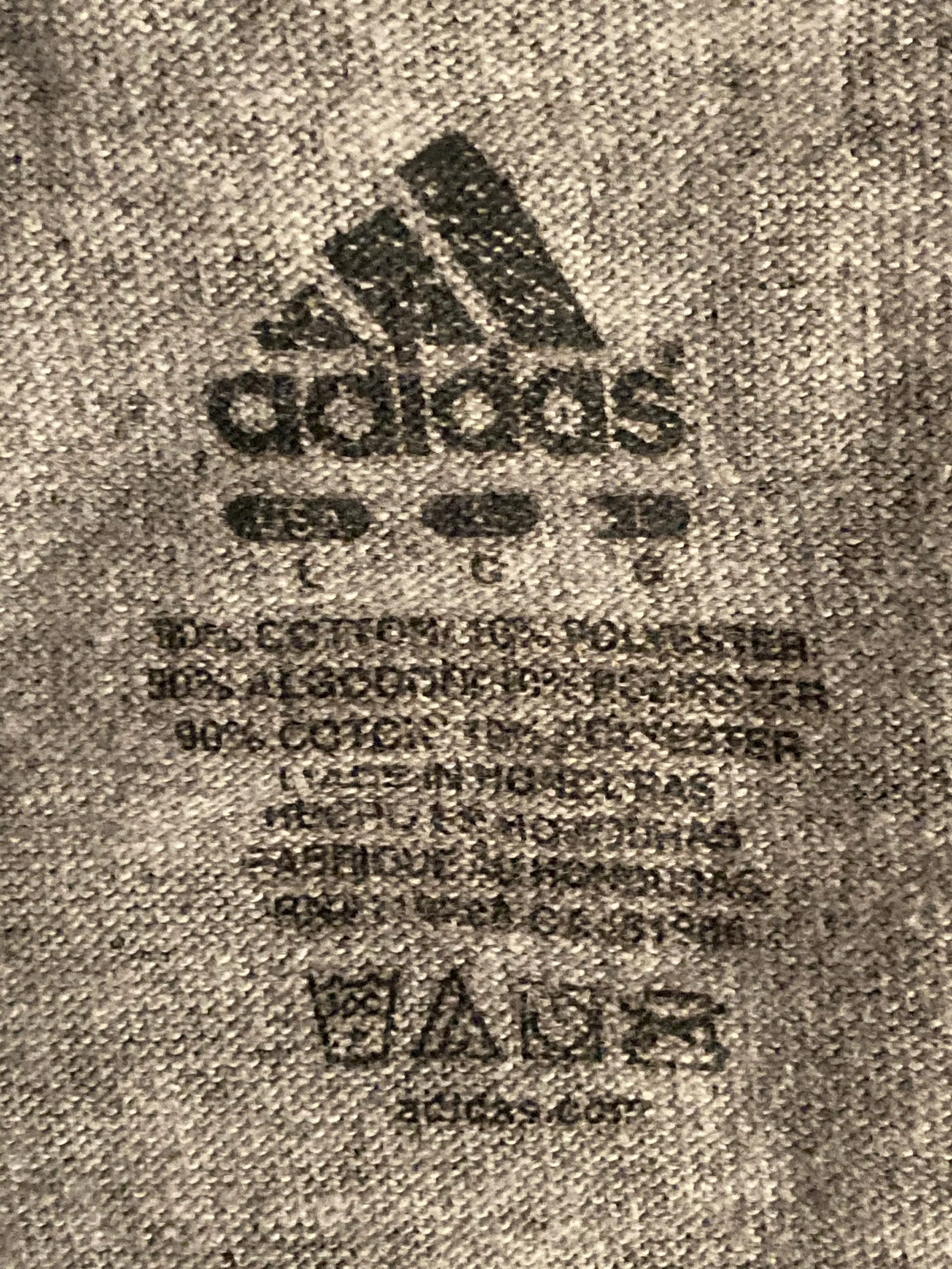 ADIDAS "SOCCER PLUS EST 1982" SOCCERPLUS.ORG Graphic Print Kids Youth Unisex T-Shirt Tee Shirt L Large Lrg Gray Shirt