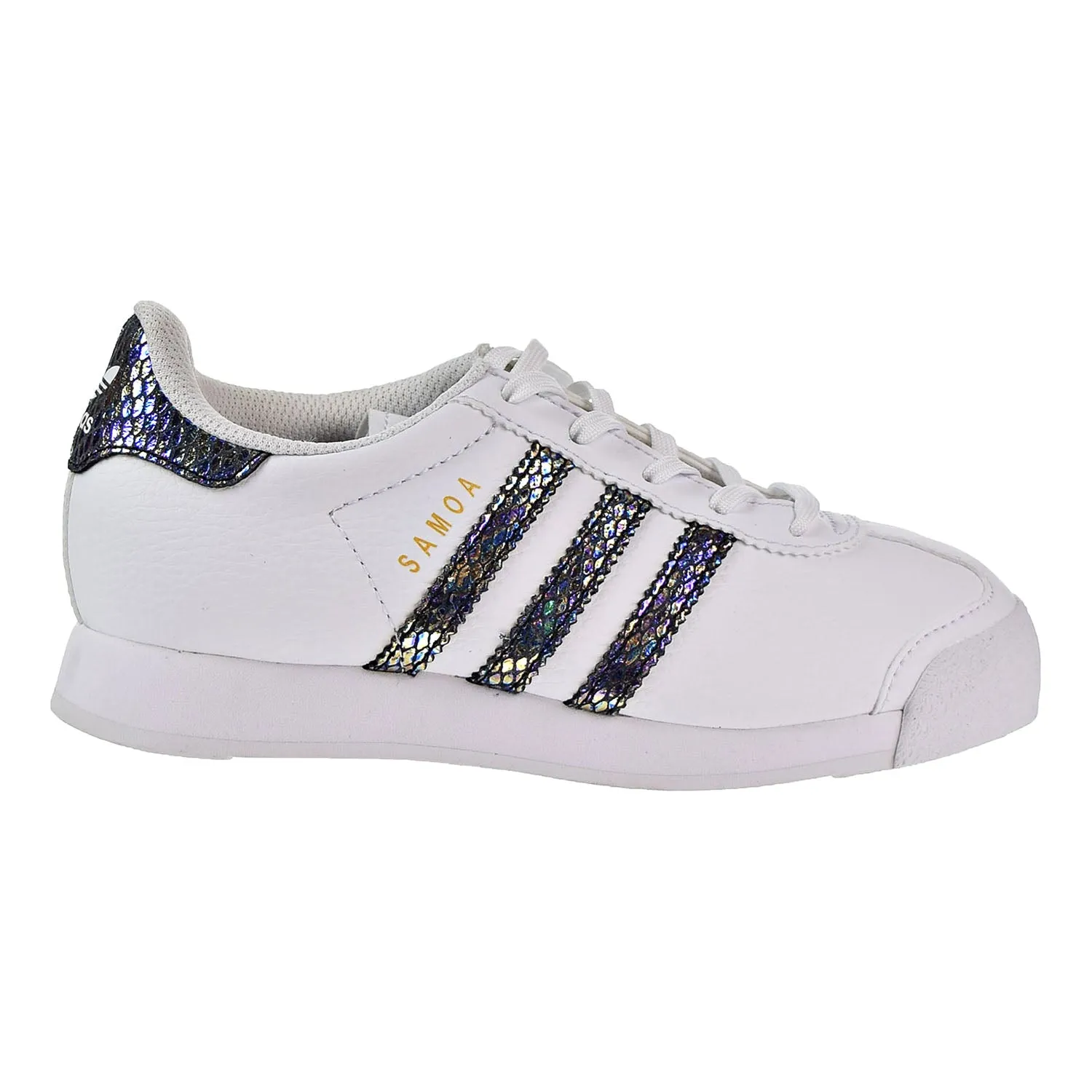 Adidas Samoa C Snake Little Kid's Shoes White/Black/Noiess