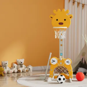 Adjustable 5-in-1 Kids Basketball Hoop Set - Keezi