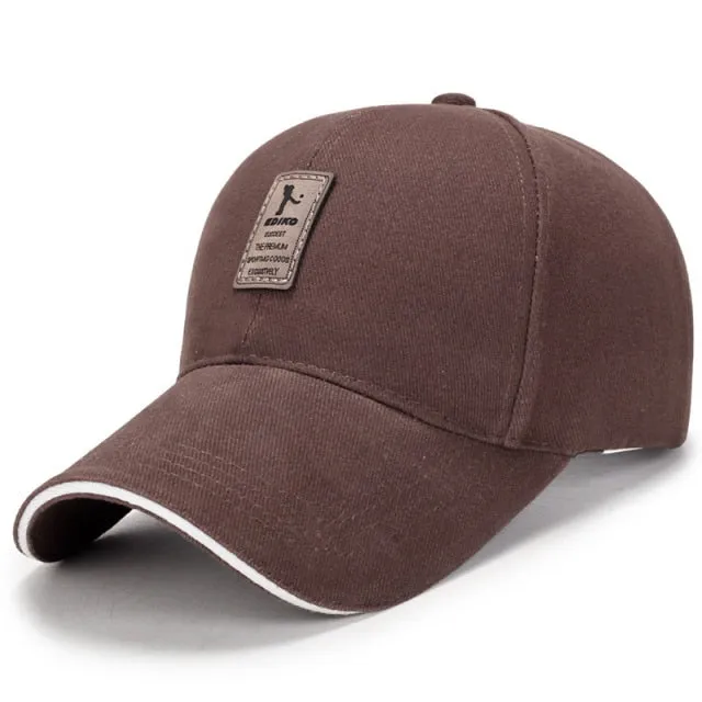 Adjustable Stretch Fit Golf Cap with Patch