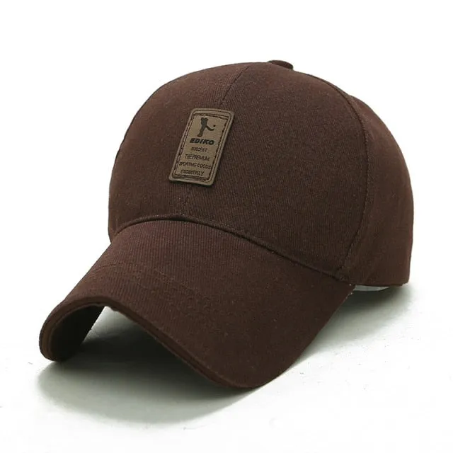 Adjustable Stretch Fit Golf Cap with Patch