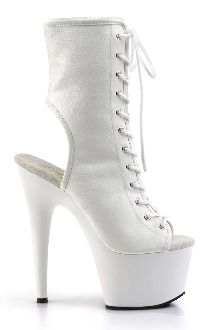 ADORE-1016 White Ankle Boots