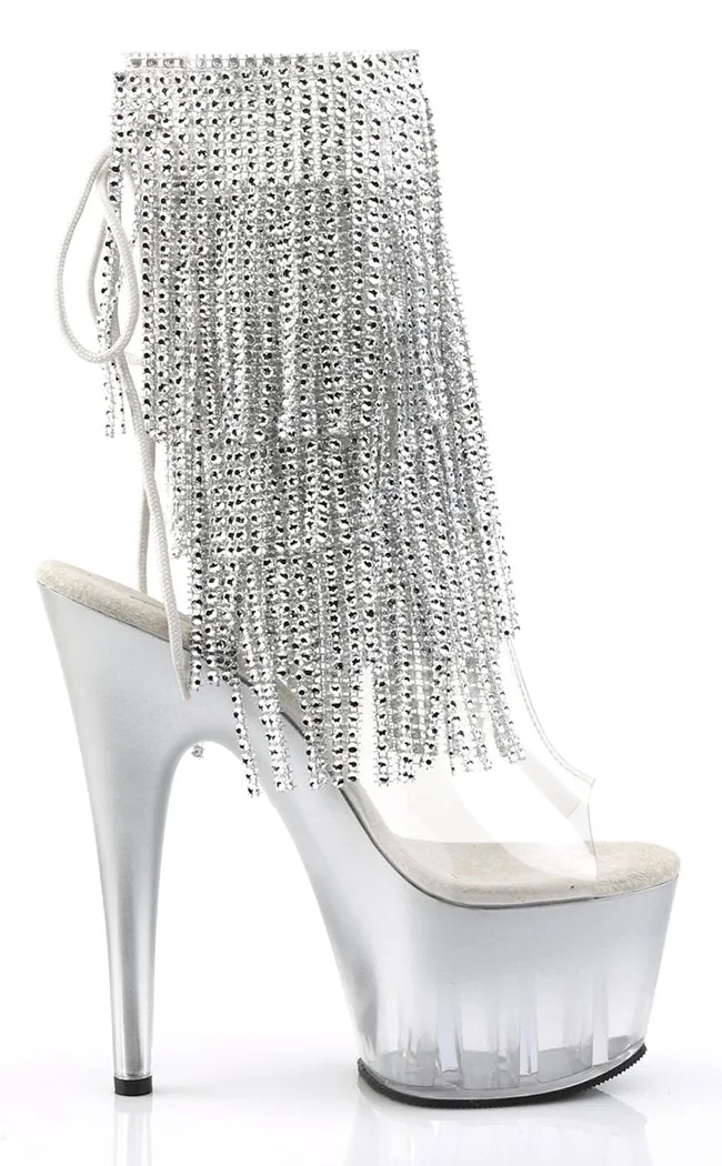 ADORE-1017RSFT Silver Ankle Boots