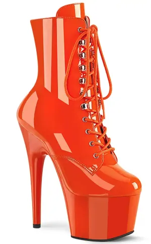 ADORE-1020 Orange Patent Ankle Boots