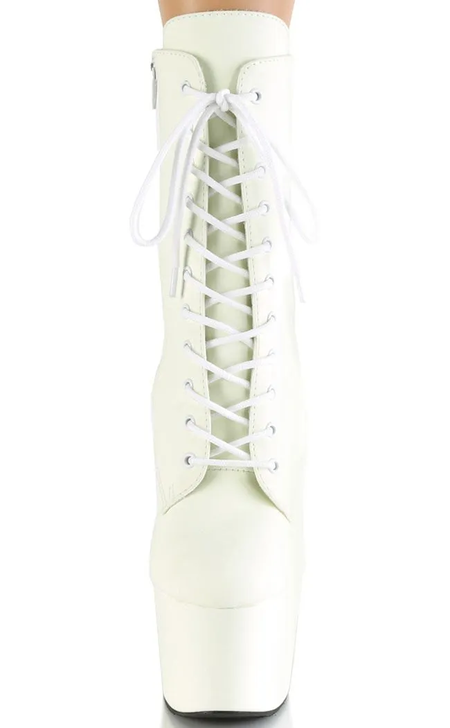 ADORE-1020GD White Glow in the Dark Boots