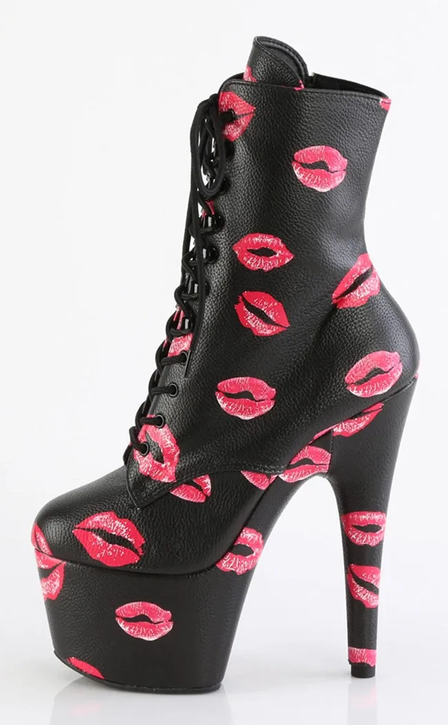 ADORE-1020KISSES Black Ankle Boots