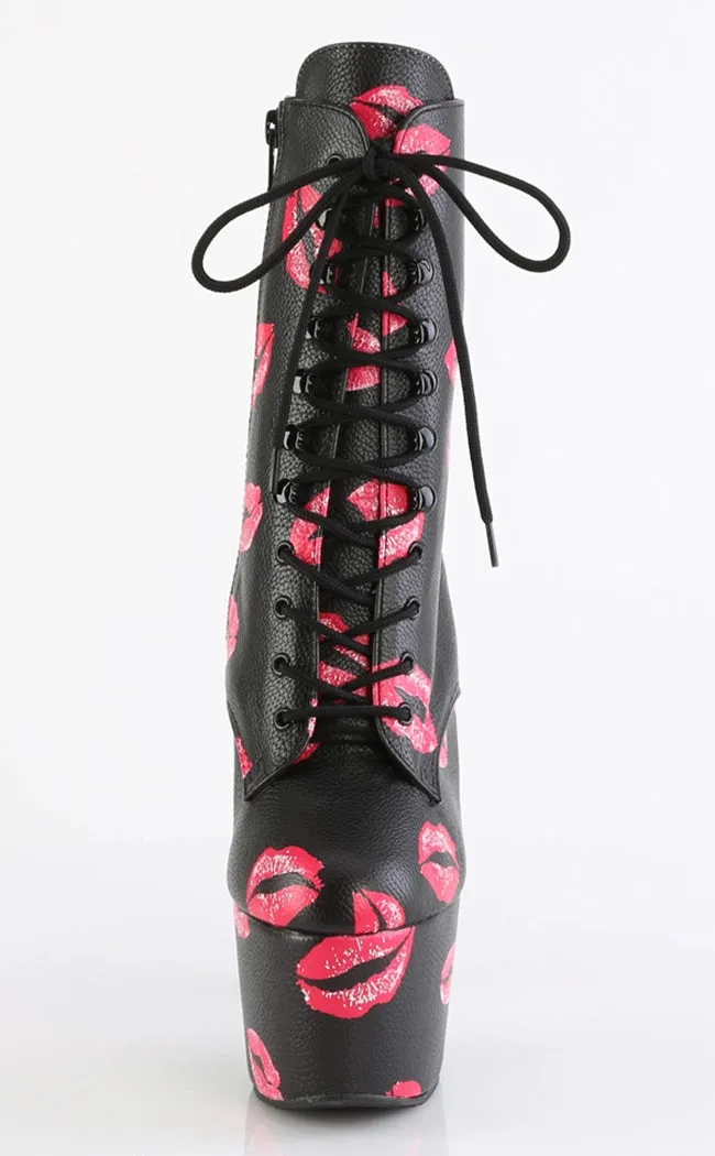 ADORE-1020KISSES Black Ankle Boots