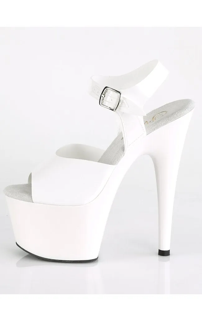 ADORE-708N White Jelly-Like Platform Heels