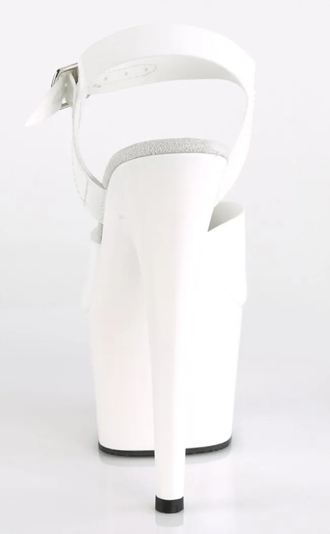 ADORE-708N White Jelly-Like Platform Heels