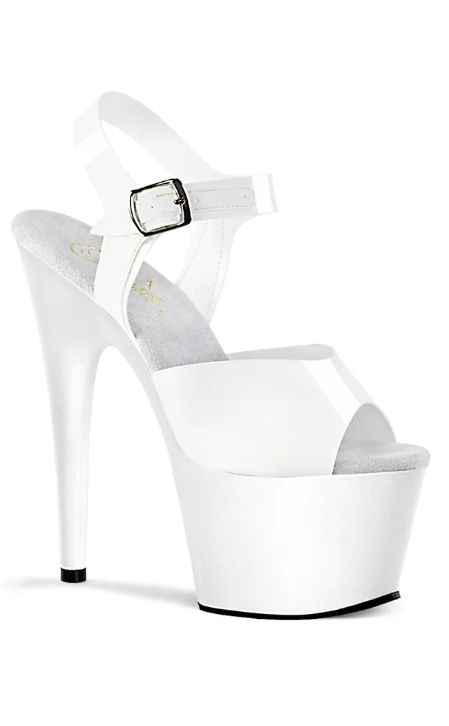 ADORE-708N White Jelly-Like Platform Heels