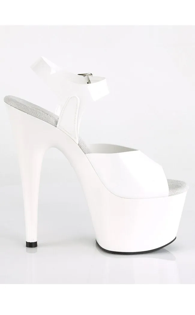 ADORE-708N White Jelly-Like Platform Heels