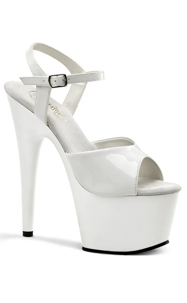 ADORE-709 White Patent Heels