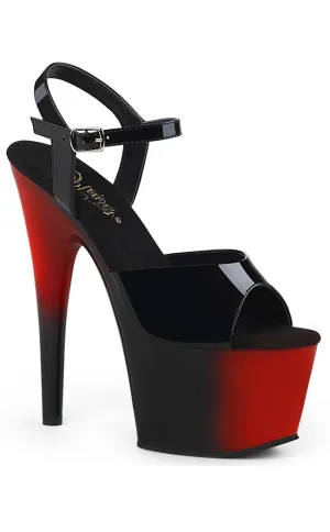 ADORE-709BR Red & Black Ombre Heels