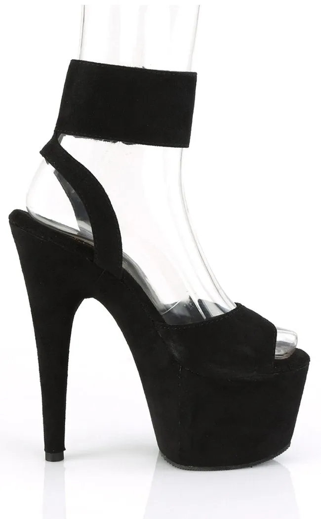 ADORE-791FS Black Suede Heels