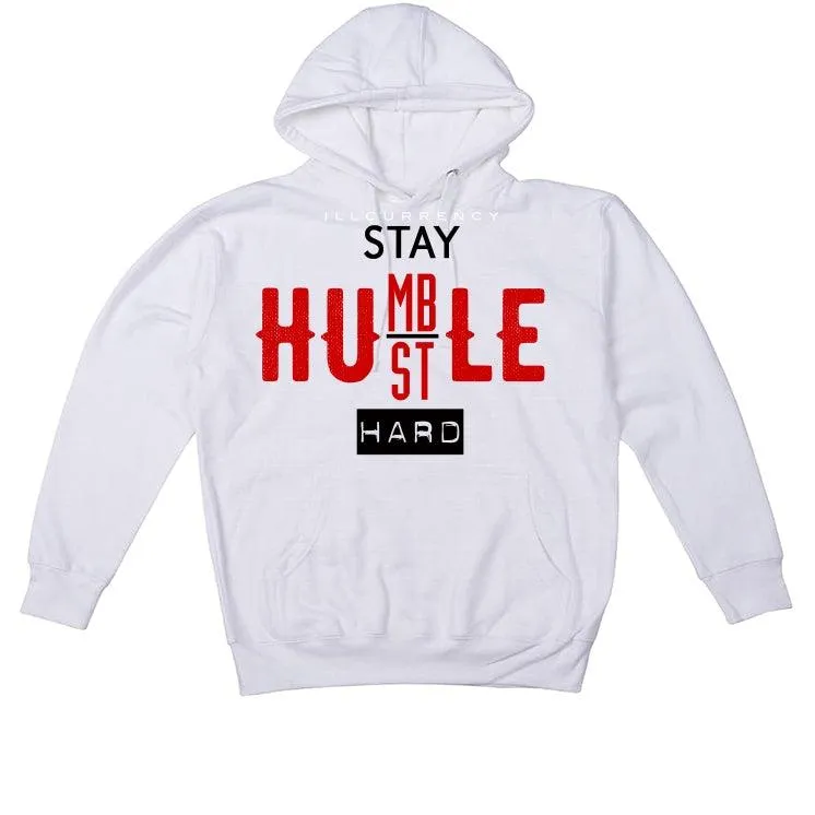 Air Jordan 1 KO White T-Shirt (Stay Humble Hustle Hard)