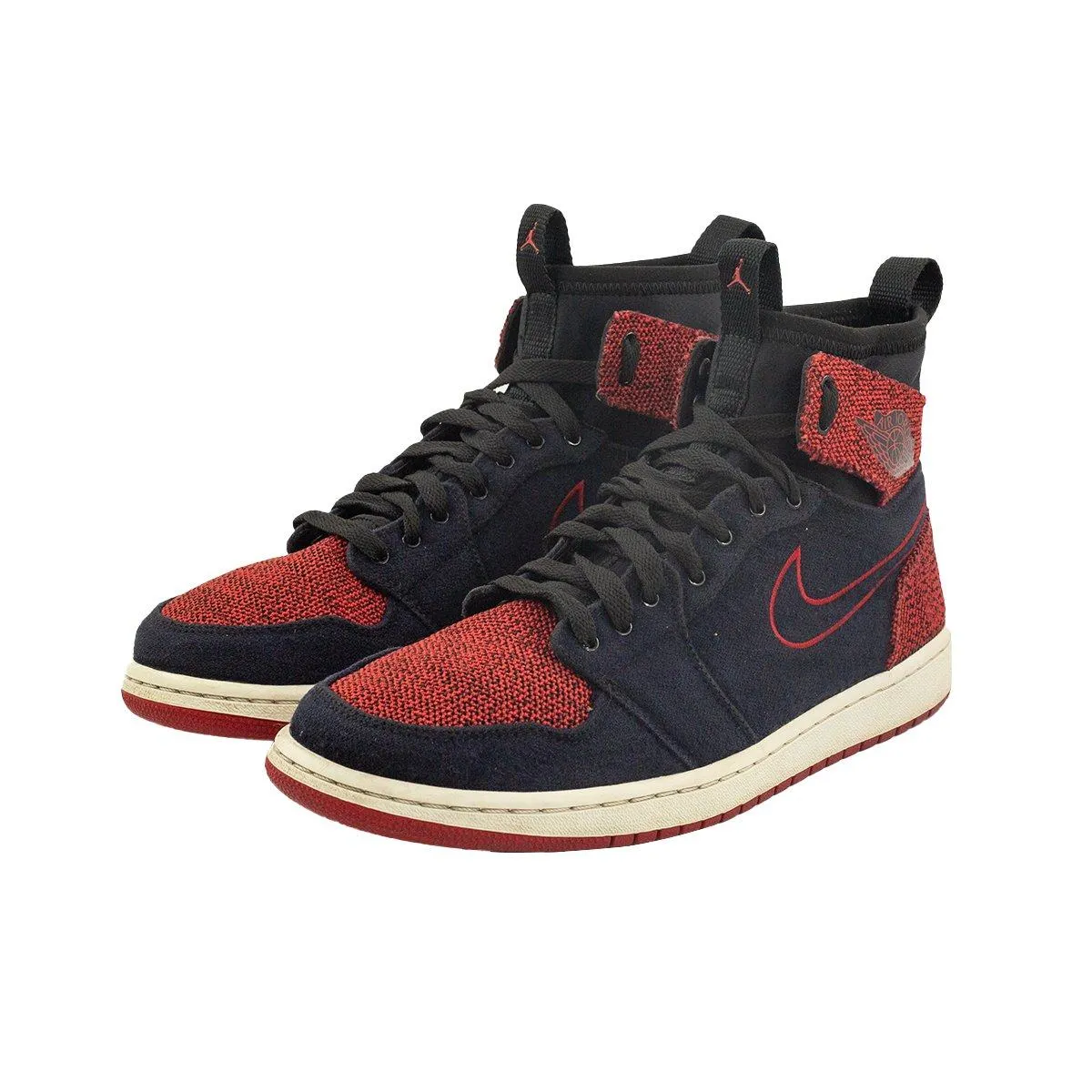 Air Jordan 1 Retro Ultra High-Top Sneakers Fabric Red Colour For Men