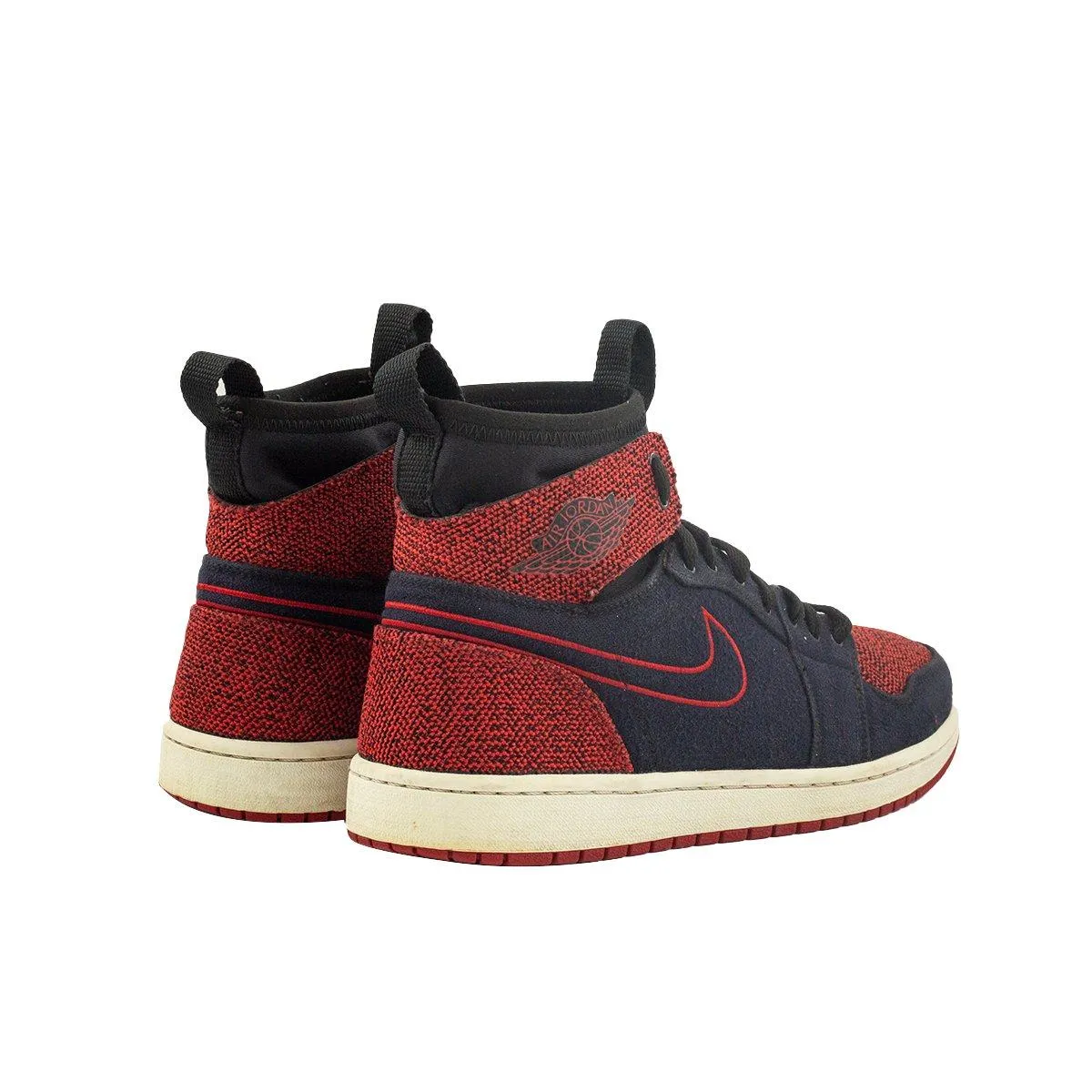 Air Jordan 1 Retro Ultra High-Top Sneakers Fabric Red Colour For Men