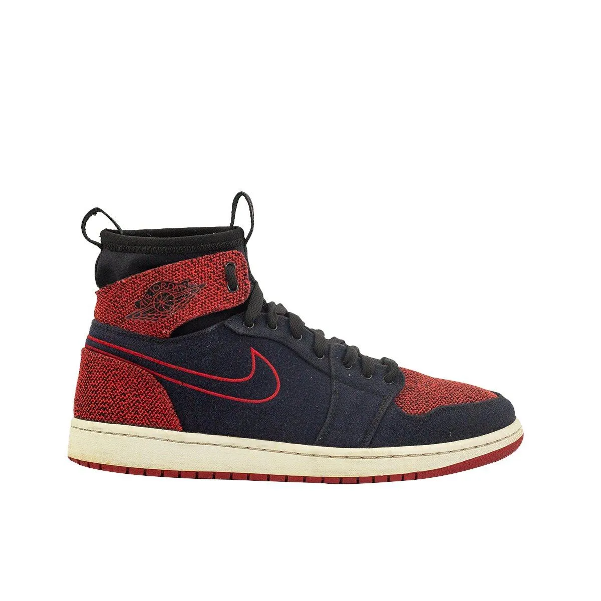 Air Jordan 1 Retro Ultra High-Top Sneakers Fabric Red Colour For Men