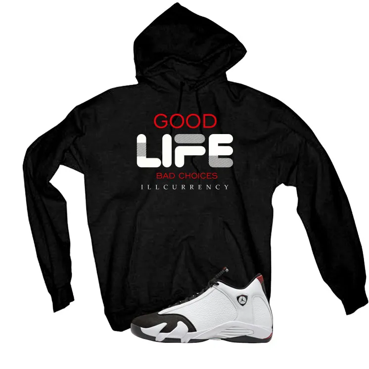 Air Jordan 14 Black Toe Black T-Shirt (Bad Choices)| illcurrency