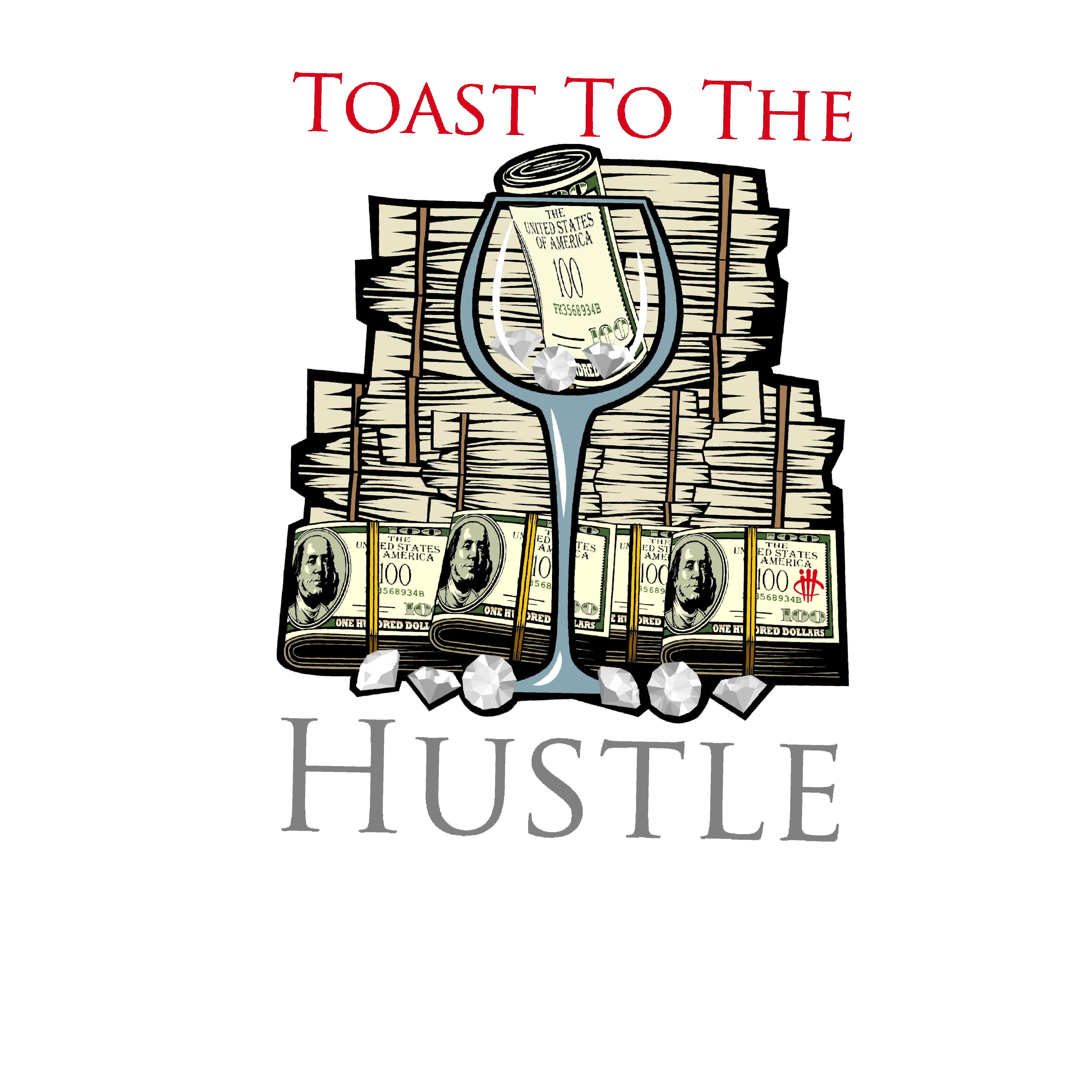 AIR JORDAN 4 “BRED REIMAGINED” 2024 | ILLCURRENCY Black T-Shirt (toast to the hustle)