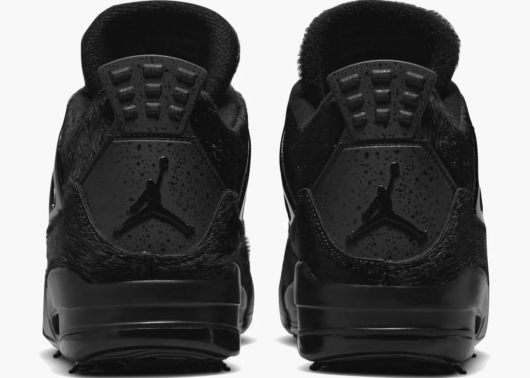 Air Jordan 4 Golf Black Cat Pony Hair