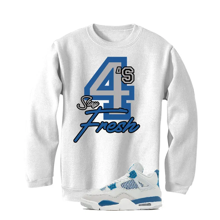 Air Jordan 4 “Military Blue” | illcurrency White T-Shirt (Stay Fresh)