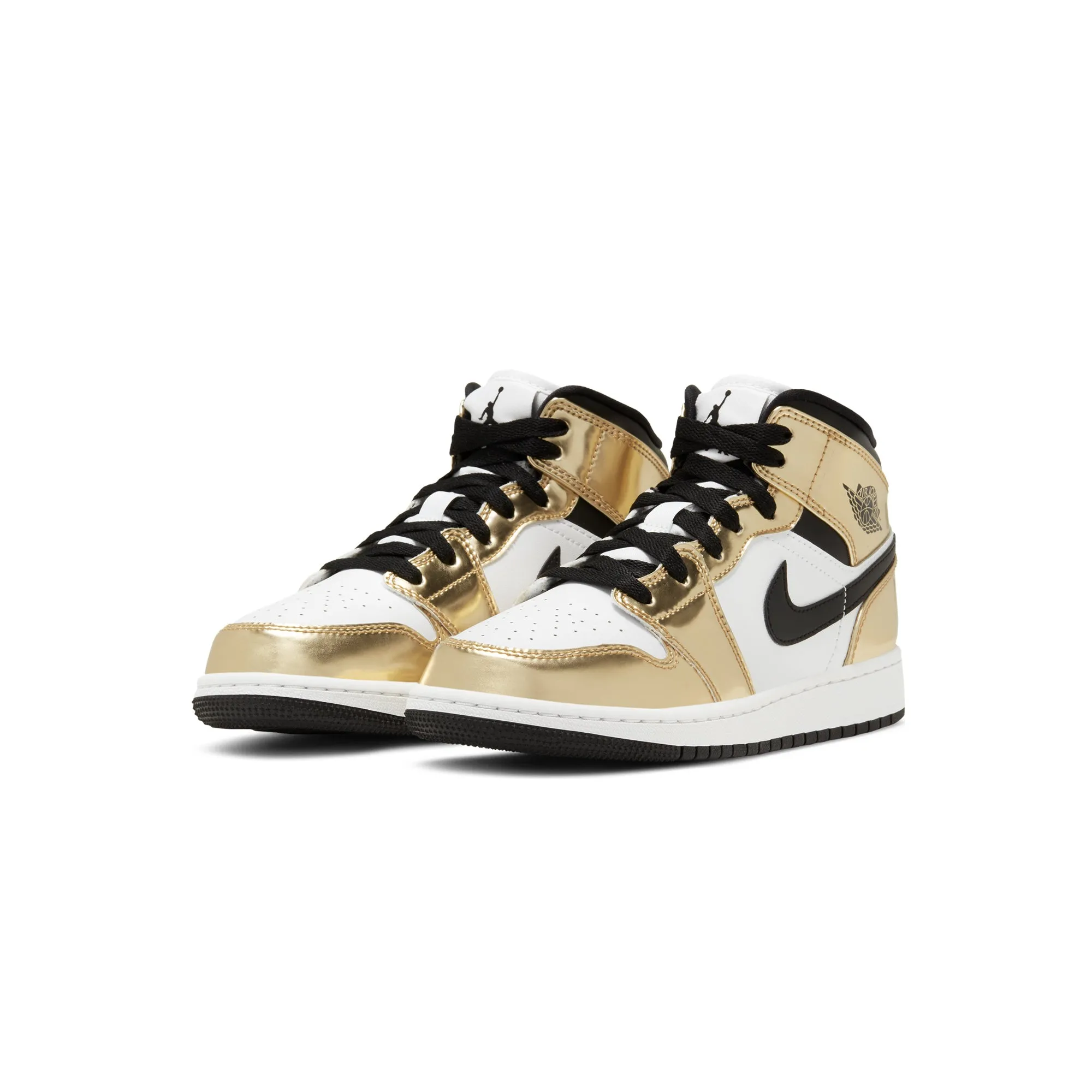 Air Jordan Youth Jordan 1 Mid SE 'Metallic Gold' Shoes