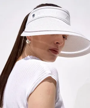 Anell Golf Airy Raffia Visor - White