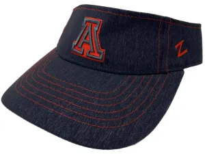 Arizona Wildcats Zephyr Dark Denim Adjustable Strap Golf Visor Hat Cap