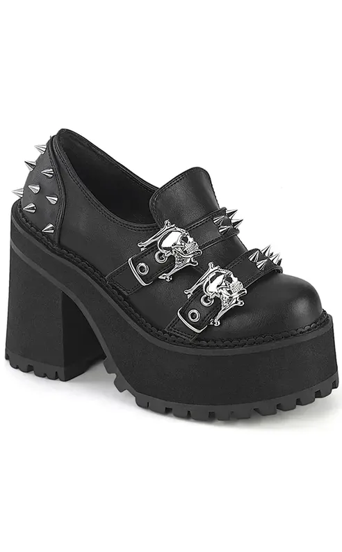 ASSAULT-38 Black Mary Janes