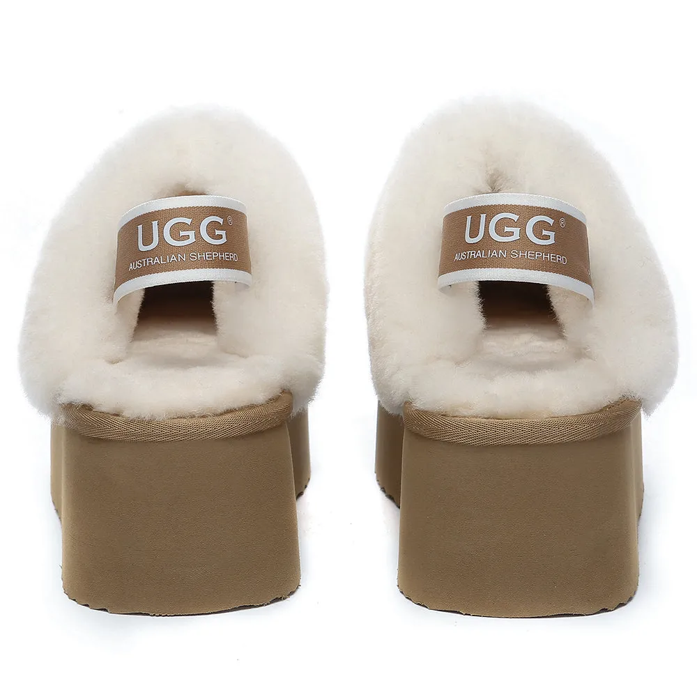 AUSTRALIAN SHEPHERD UGG Slippers Women Slingback Muffin Plus Platform #AS2071