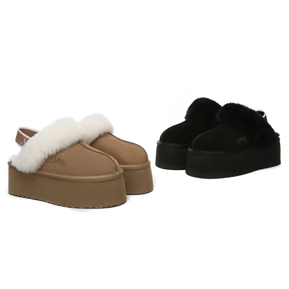 AUSTRALIAN SHEPHERD UGG Slippers Women Slingback Muffin Plus Platform #AS2071