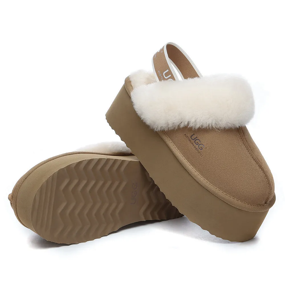 AUSTRALIAN SHEPHERD UGG Slippers Women Slingback Muffin Plus Platform #AS2071