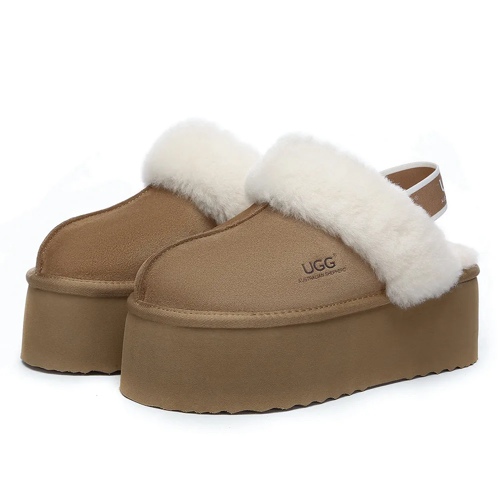 AUSTRALIAN SHEPHERD UGG Slippers Women Slingback Muffin Plus Platform #AS2071