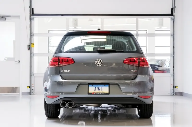 AWE Tuning VW MK7 Golf 1.8T Touring Edition Exhaust w/Chrome Silver Tips (90mm)