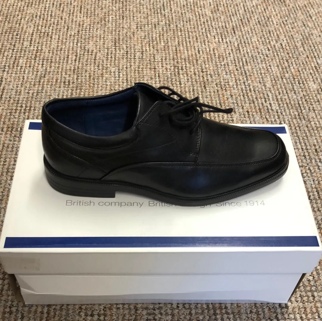 Baker Black Leather Shoe - Padders