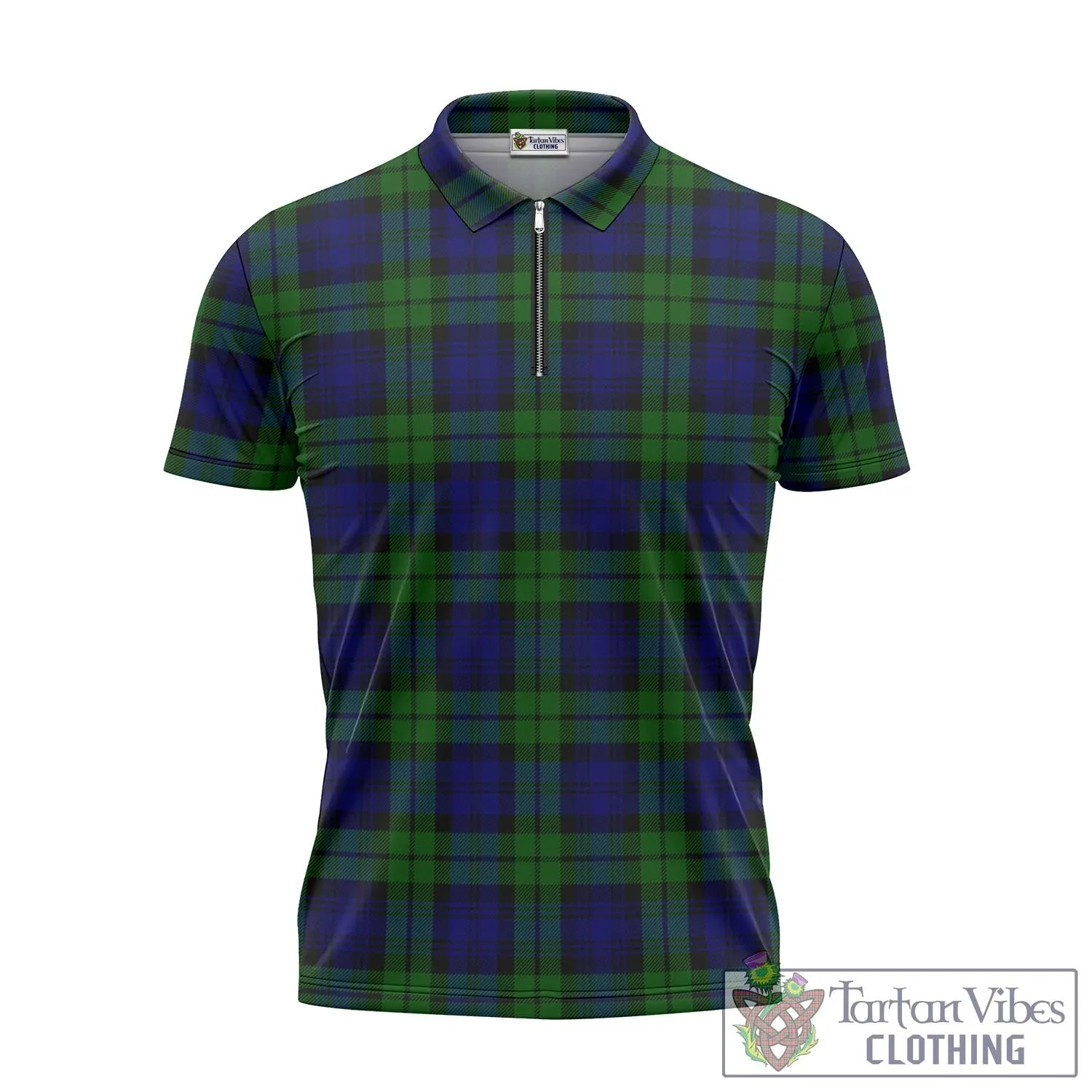 Bannatyne Tartan Zipper Polo Shirt