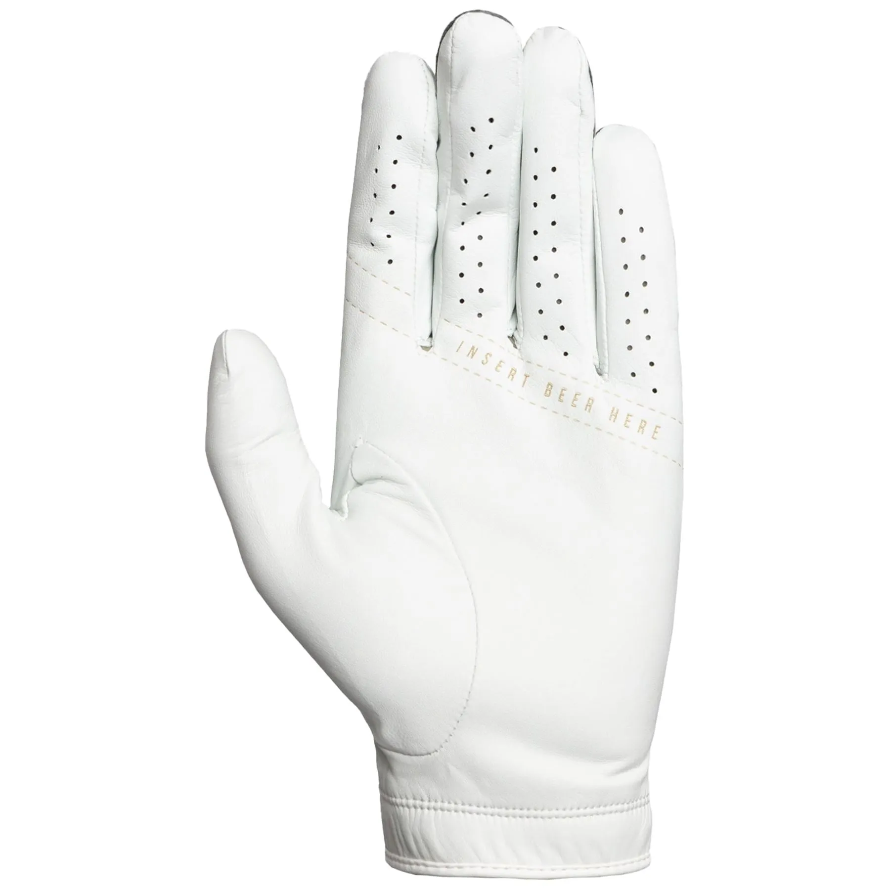 Big Block LH Golf Glove White - AW23