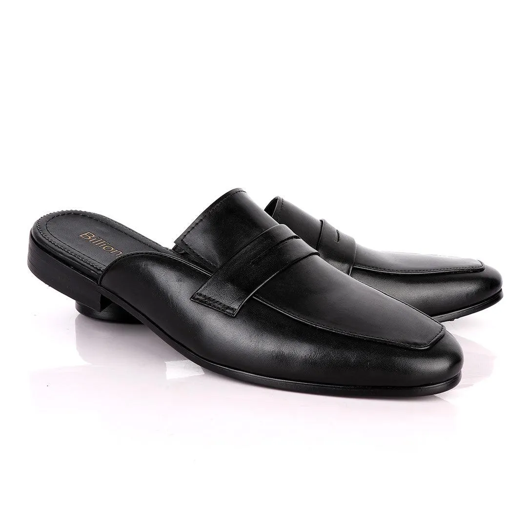 Billionaire Classy Black Mole Leather Shoe