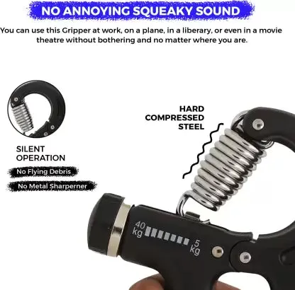 BIONFIT Adjustable Hand Grip Strengthener: Strengthen Hands & Forearms (5-40kg)