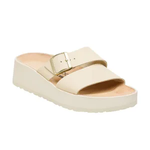 Birkenstock Almina Exquisite Platform Wedge in Ecru