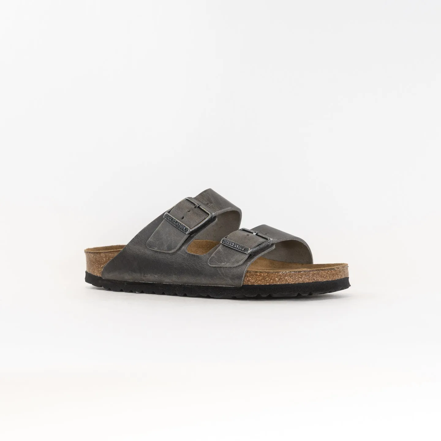 Birkenstock Arizona Soft Footbed (Women's) - Iron Oiled Leather