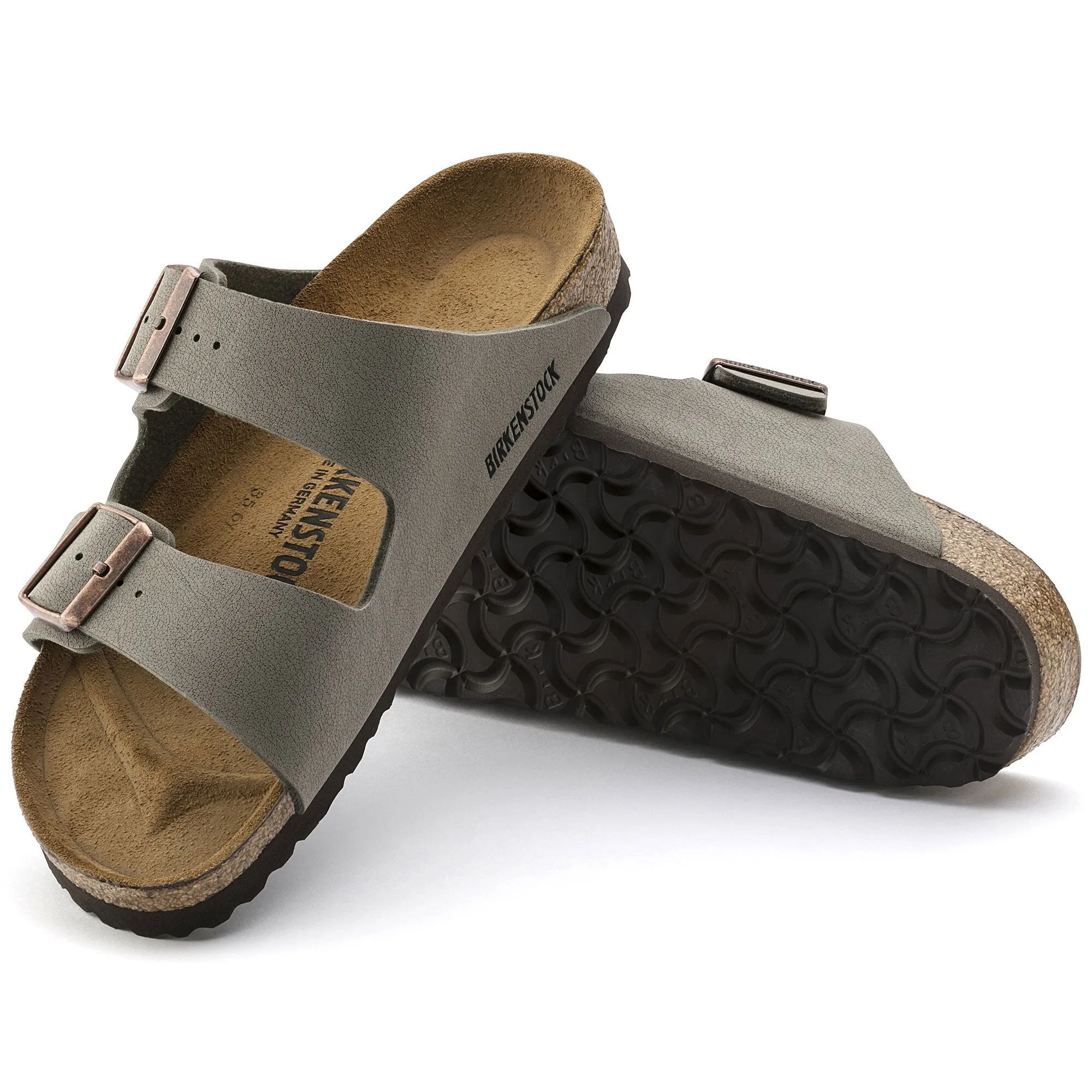 Birkenstock Arizona Stone BirkiBuc (Narrow)