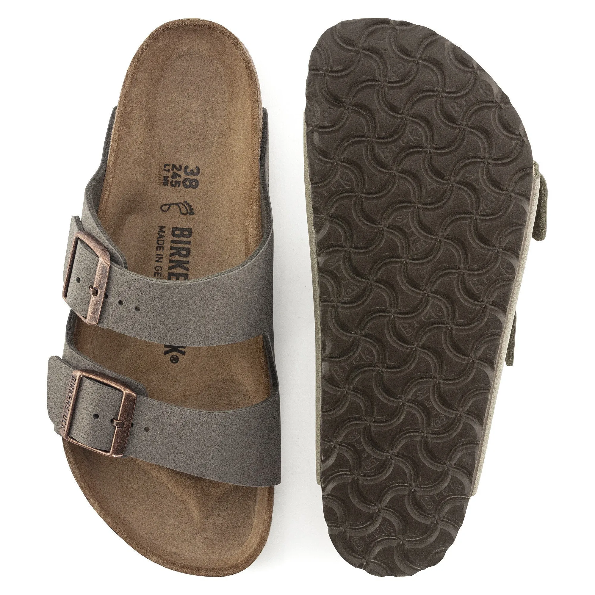 Birkenstock Arizona Stone BirkiBuc (Narrow)